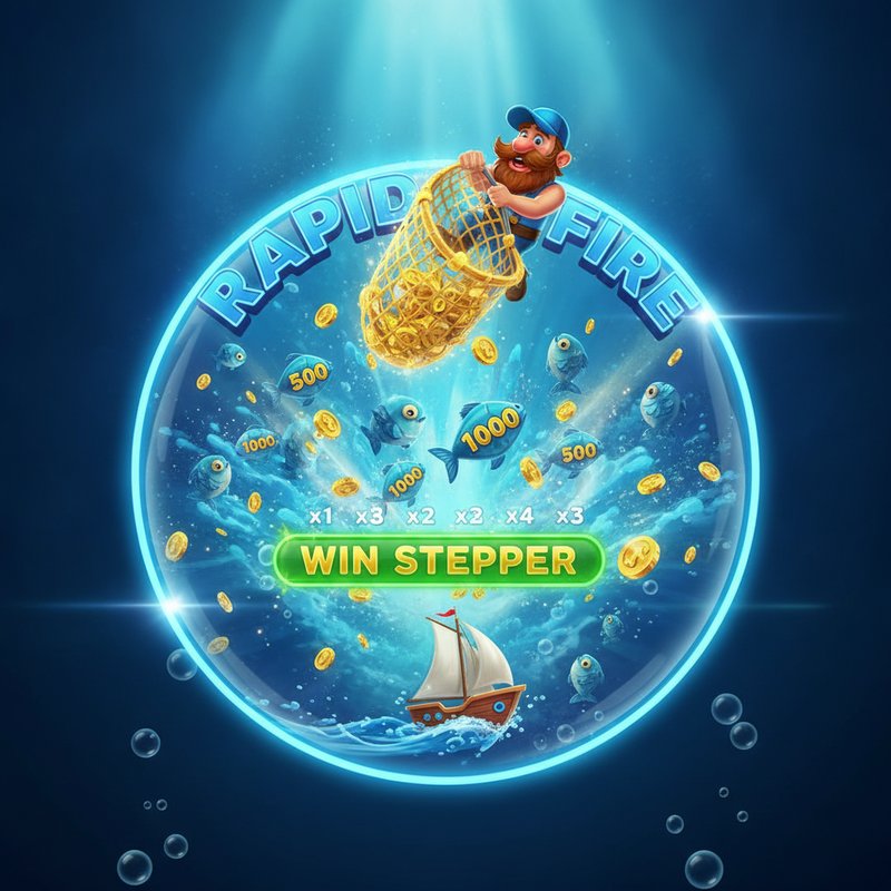 Fishin' Frenzy Win Stepper Rapid Fire